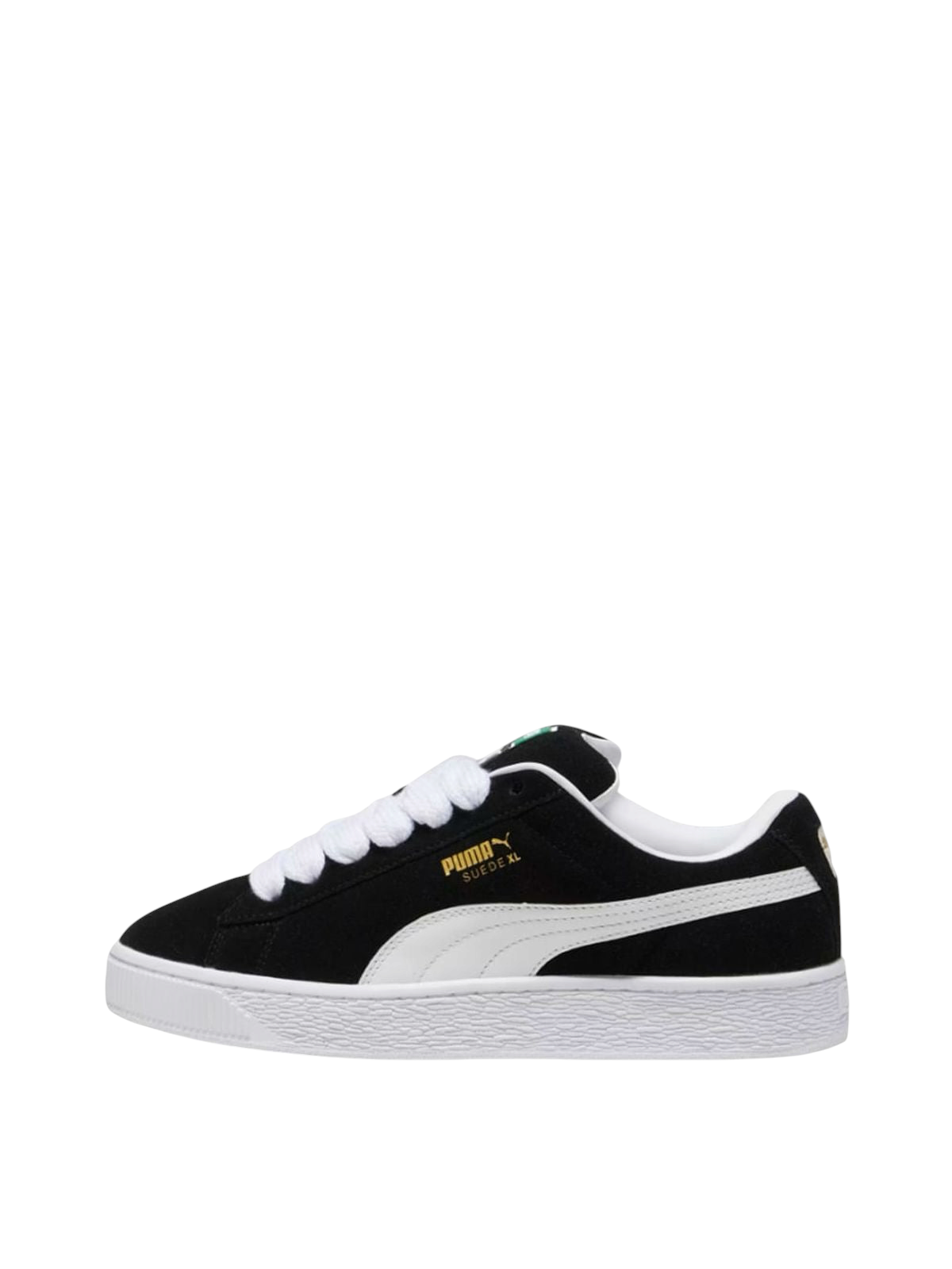 Tenis Puma Suede XL negros de gamuza con franja blanca y cordones gruesos, estilo urbano de 𝐋𝐔𝐀𝐋